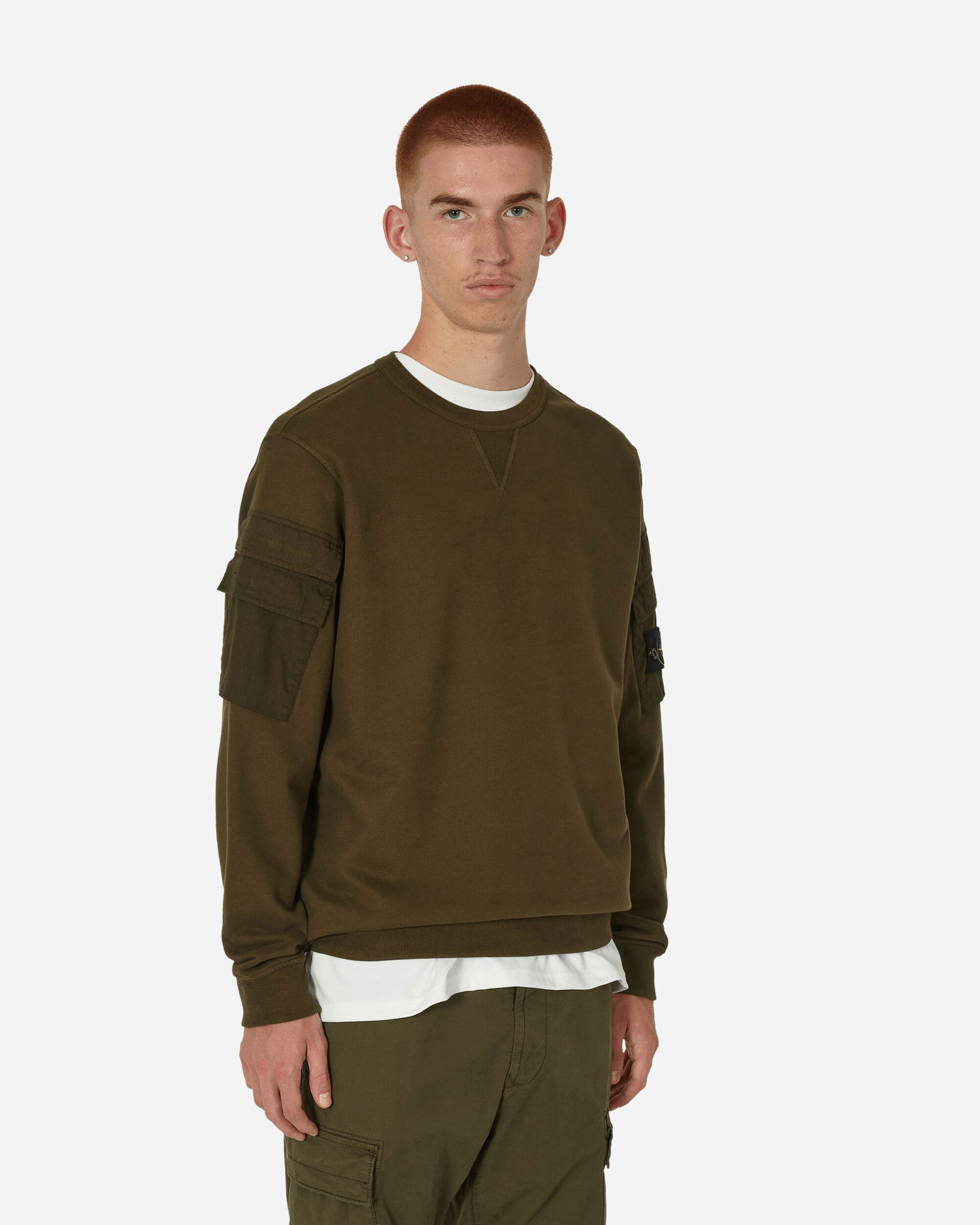 Sweatshirt Stone Island Crewneck Sweatshirt Grøn | 791560577, 1