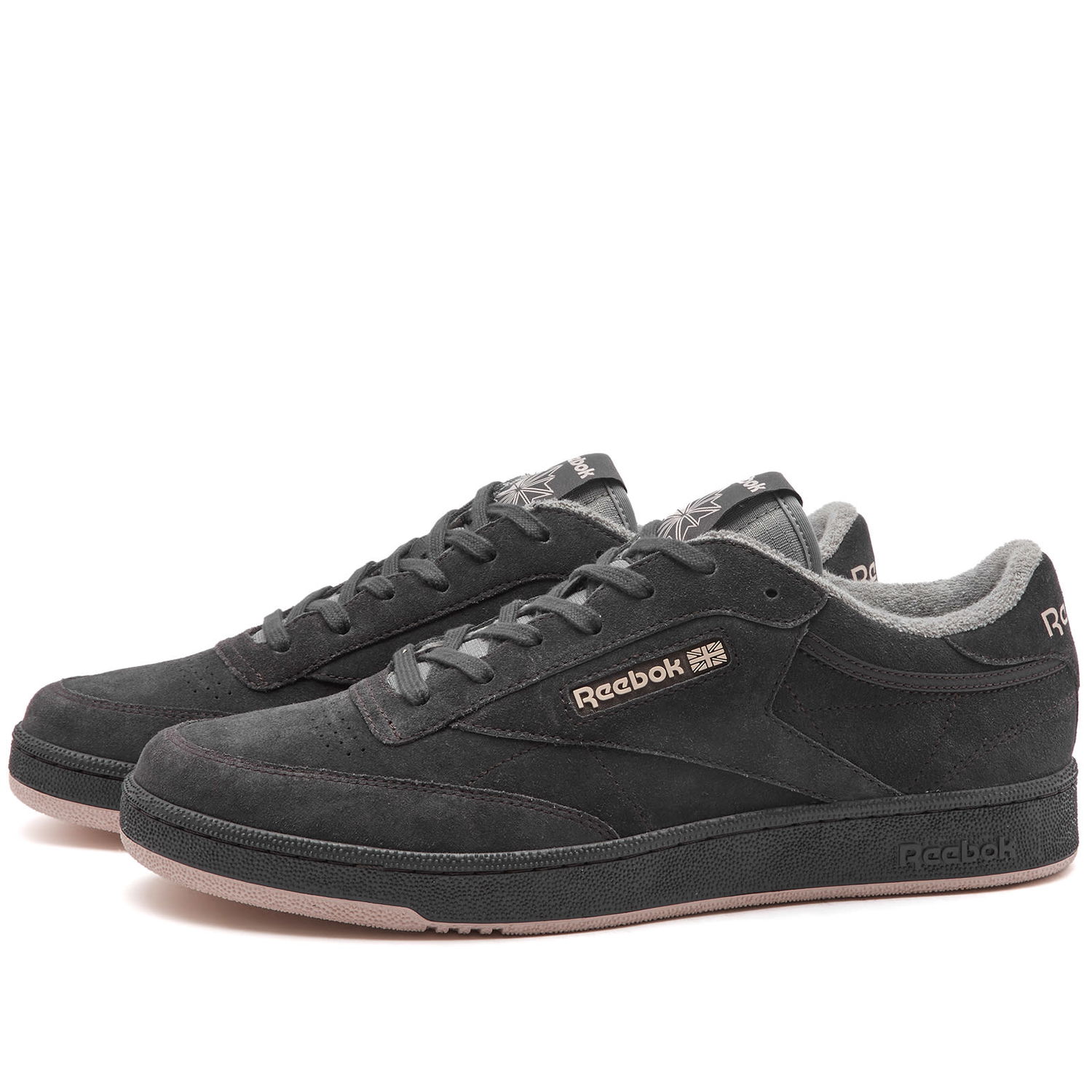 Sneakers og sko Reebok Men's Club C Black/Light Pink Sort | RMIA011C99LEA0021030, 0