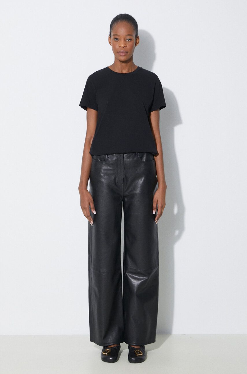 T-shirt Samsoe Samsoe Samsoe Samsoe SOLLY T-Shirt Sort | F00012050, 1
