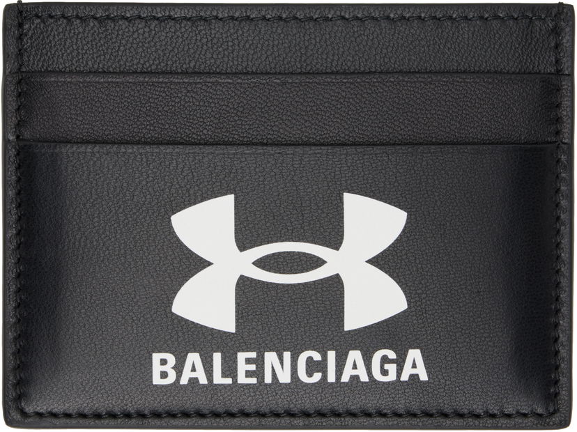 Tegnebog Balenciaga Under Armour Edition Lambskin Card Holder by Balenciaga Sort | 8177192ABLN