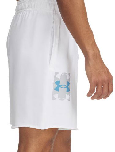Shorts Under Armour Rival Terry Logo 8in Shorts Hvid | 1390147-100, 1