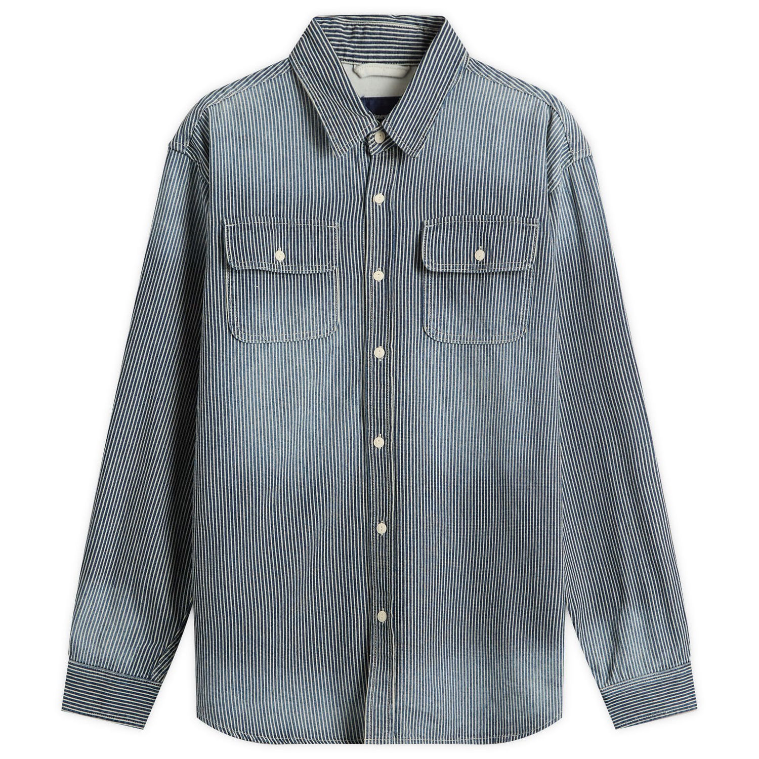 Skjorte thisisneverthat Hickory Denim Shirt Blå | TN253WSHTL05-IND, 1
