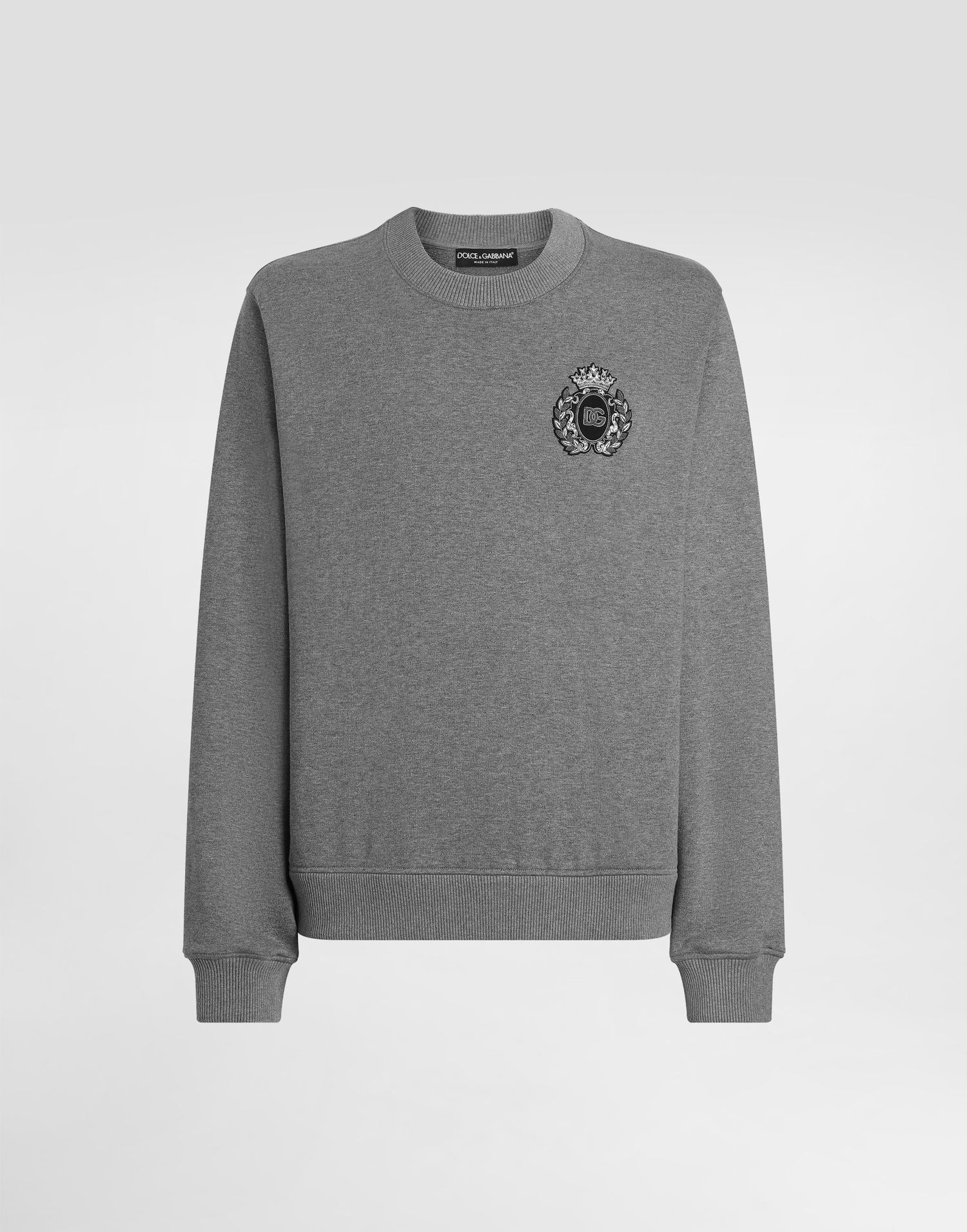 Sweater Dolce & Gabbana Dolce & Gabbana Heraldic Patch Sweatshirt Grå | G9ABJZG7PJ7S8291, 0