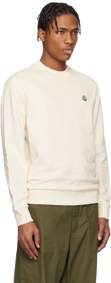 Sweater Moncler Moncler Logo Patch Cotton Sweatshirt Sort | K10918G00073809KR, 4
