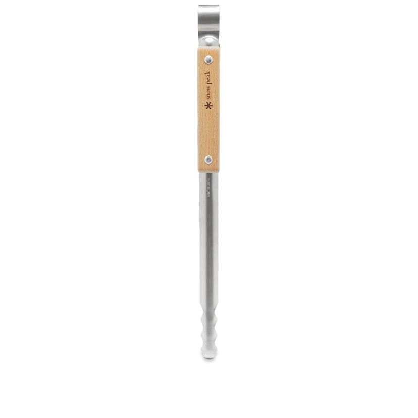 Gadget Snow Peak Stainless Steel Fire Tongs With Wooden Handle Metalisk | N-020