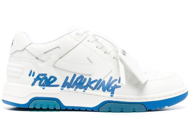 Sneakers og sko Off-White Out Of Office OOO Low Tops For Walking White Royal Blue Hvid | OMIA189C99LEA0050142/OMIA189F22LEA0030145, 0