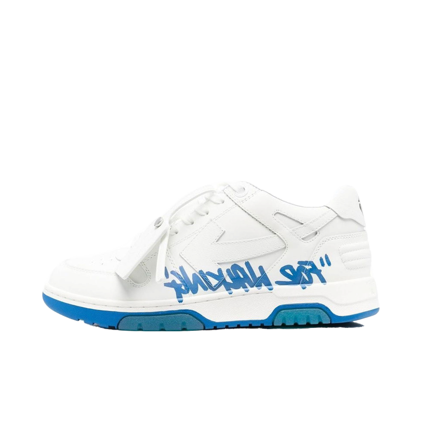 Sneakers og sko Off-White Out Of Office OOO Low Tops For Walking White Royal Blue Hvid | OMIA189C99LEA0050142/OMIA189F22LEA0030145