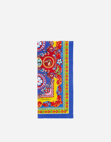Home decor Dolce & Gabbana Set Of 2 Multicolor Linen Napkins Blå | TCGS05TCADNUC085, 2
