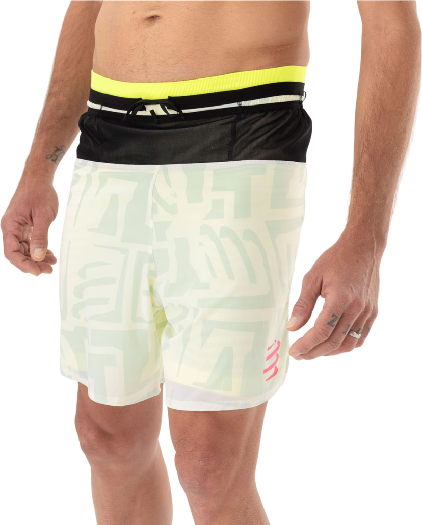 Shorts Compressport Trail Running Shorts 2-In-1 Hvid | ashm3710023