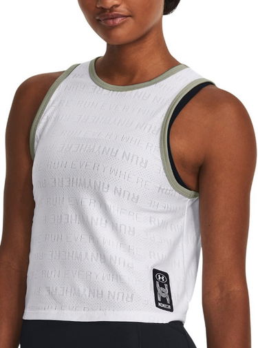 Tanktop Under Armour Run Everywhere Hvid | 1381844-100, 0
