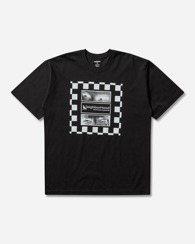 T-shirt Neighborhood T-Shirt with Checkered Eye Graphic Sort | 252PCNH-ST07 BLACK