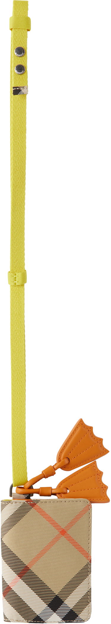 Tegnebog Burberry Burberry Kids Duck Check Folding Card Holder Beige | 8108451, 0