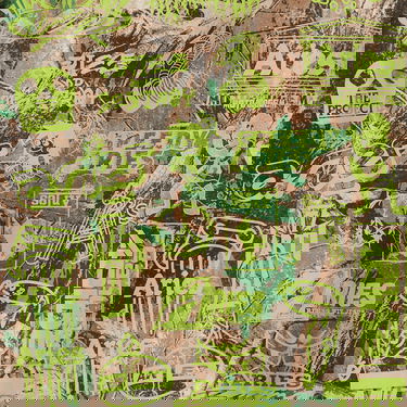 T-shirt Aries Aries Moto Dodgem T-Shirt Camo Brun | EN60004-01, 4