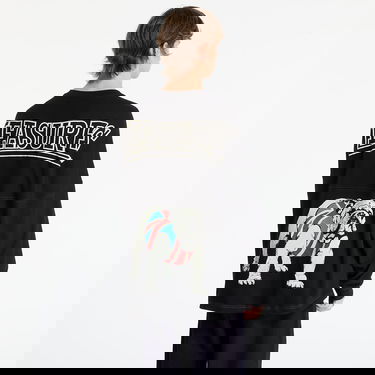 T-shirt Pleasures Bulldog Heavyweight Long Sleeve Sort | P25F039-BLACK, 2