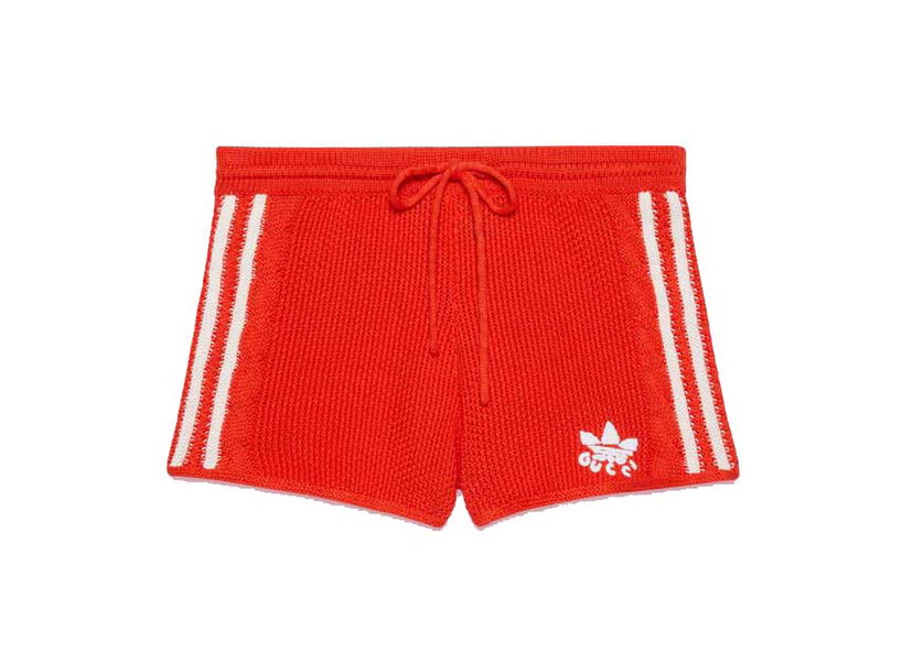 Shorts Gucci adidas x Knit Shorts Red Rød | 693835 XKCDJ 6429