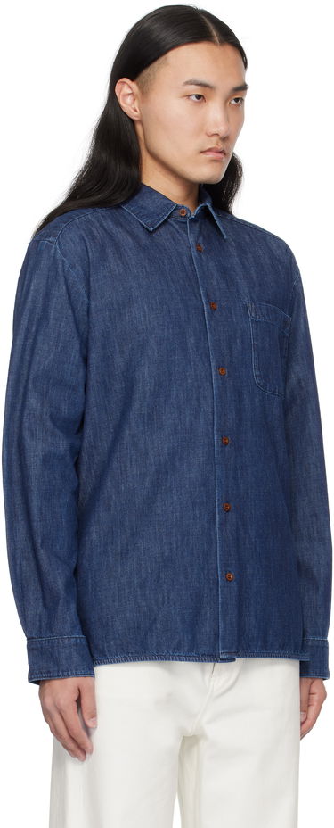 Skjorte A.P.C. Denim Shirt Blå | COGXF-H12553, 1