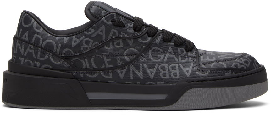 Sneakers og sko Dolce & Gabbana Black New Roma Sneakers Sort | CS2036AM924, 0