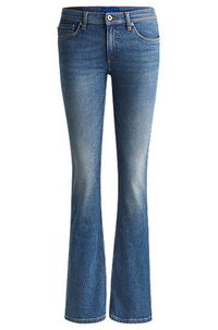 Comfort-Stretch Flared Jeans