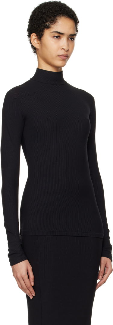 Sweater SKIMS SKIMS Soft Lounge Mock Neck Long Sleeve Top Sort | LS-LST-6329W, 1