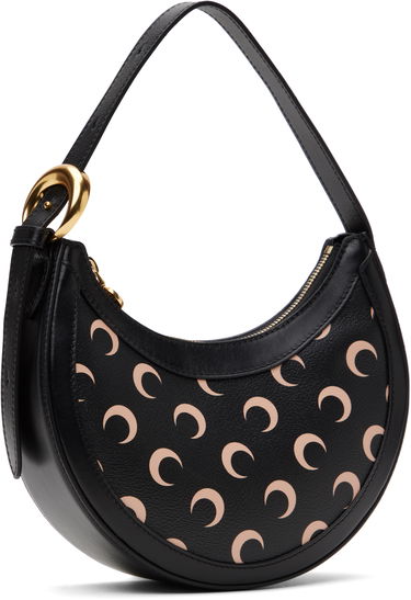 Håndtaske Marine Serre Marine Serre Eclips Mini Moon Canvas Bag Sort | WBA002A RWOV0030, 1