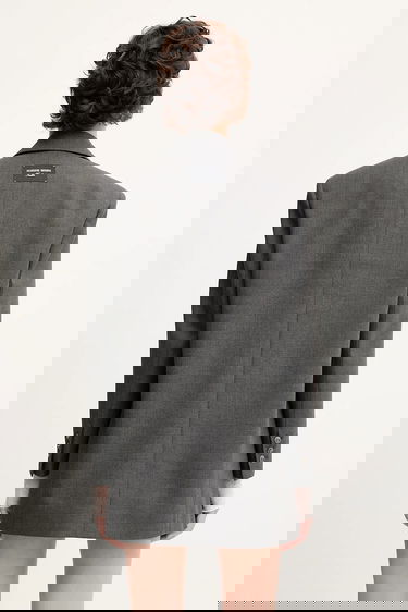 Jakke Marine Serre Marine Serre Regenerated Tailoring Boxy Blazer Grå | UJA066A.DWOV0057, 2