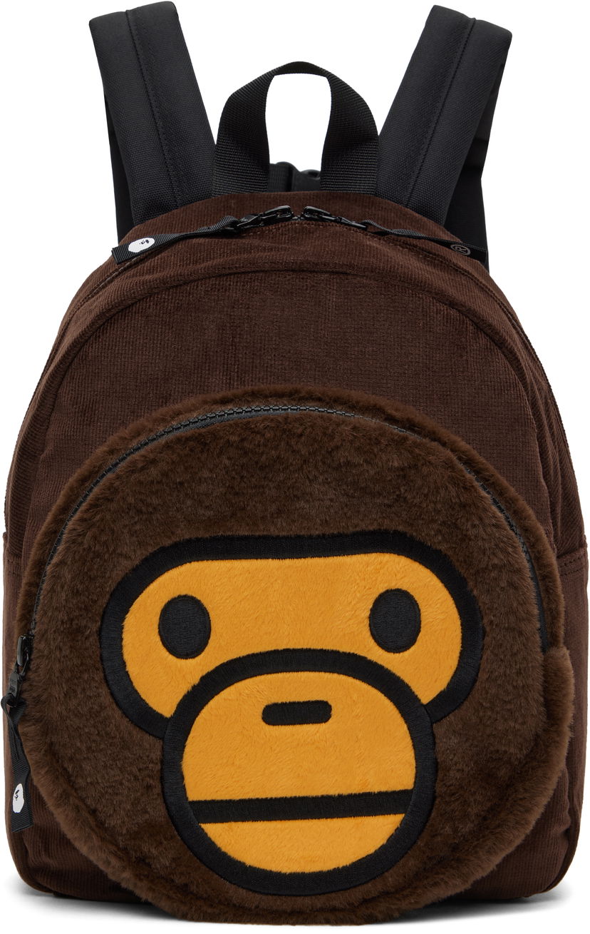 Rygsæk BAPE Baby Milo Boa Backpack Brun | 002BAK803005K