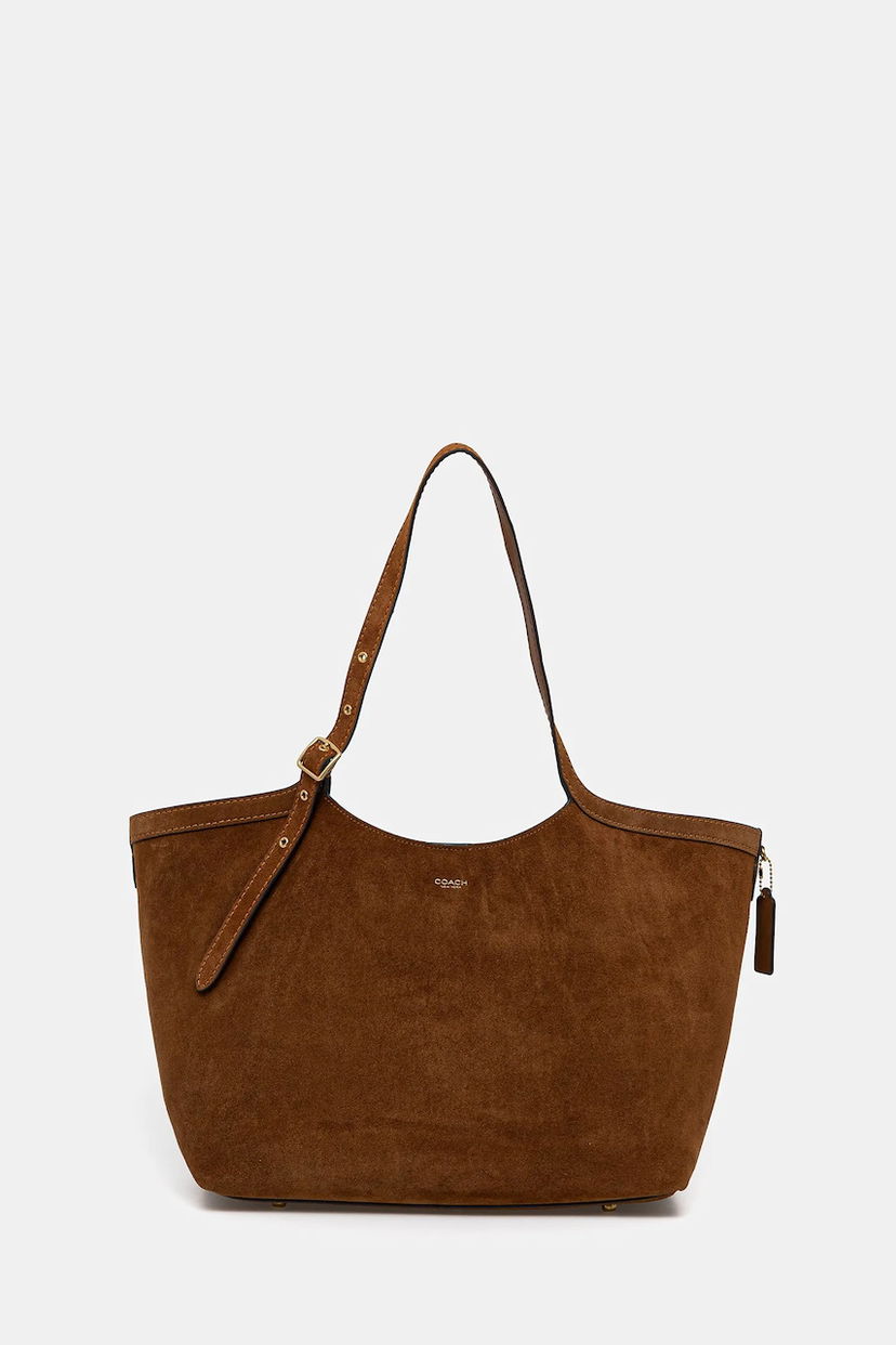 Mulepose Coach Coach Suede Tote Bag Brun | CBN47