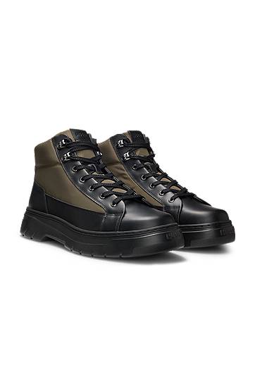 Sneakers og sko BOSS Hiking-Style Boots Grøn | 50548694