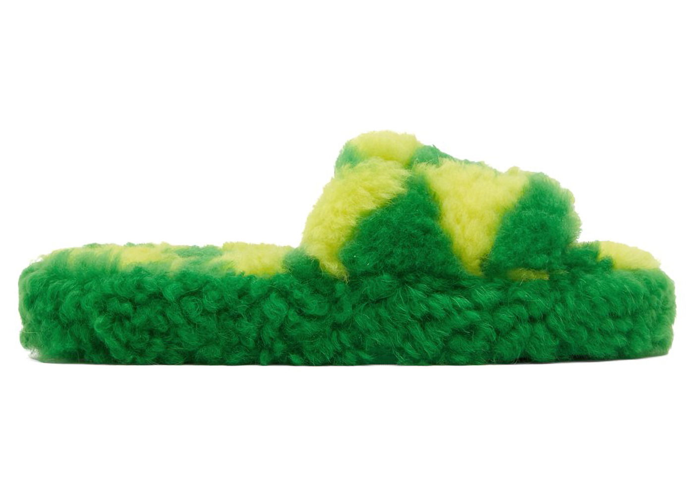 Sneakers og sko Bottega Veneta Teddy Green Yellow Slide Sandals Grøn | 690537V1KV04852, 0