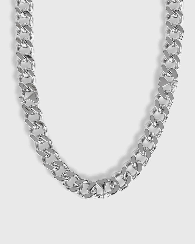 Halskæde AMI Chain Necklace with Heart Accent Metalisk | UJW928.361-900