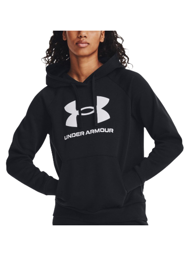 Sweatshirt Under Armour Rival Fleece Big Logo Hoodie Sort | 1379501-001
