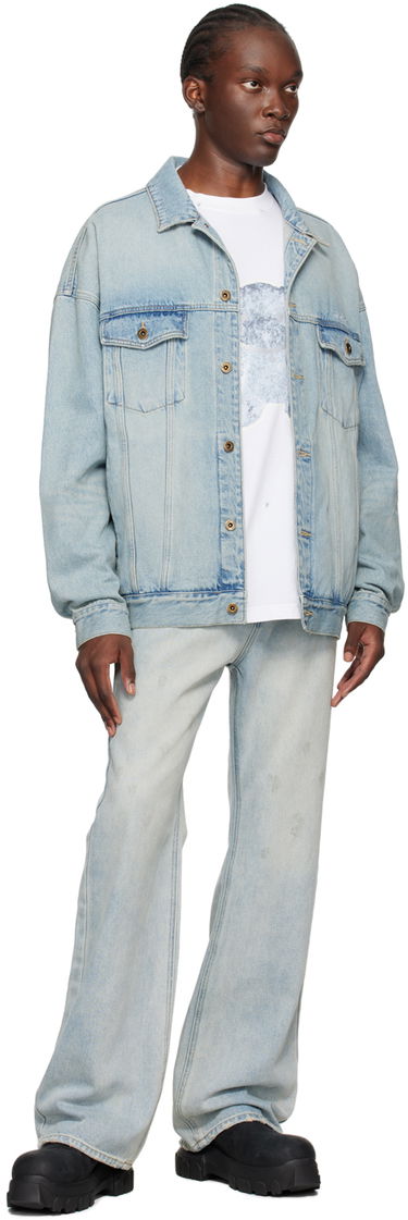 Jakke We11done We11done Oversized Denim Jacket Blå | WD-DJ2-24-353-U-SK, 3