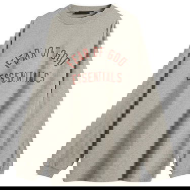 T-shirt Fear of God Essentials Long Sleeve Jersey T-Shirt Grå | 125BT244201F, 0