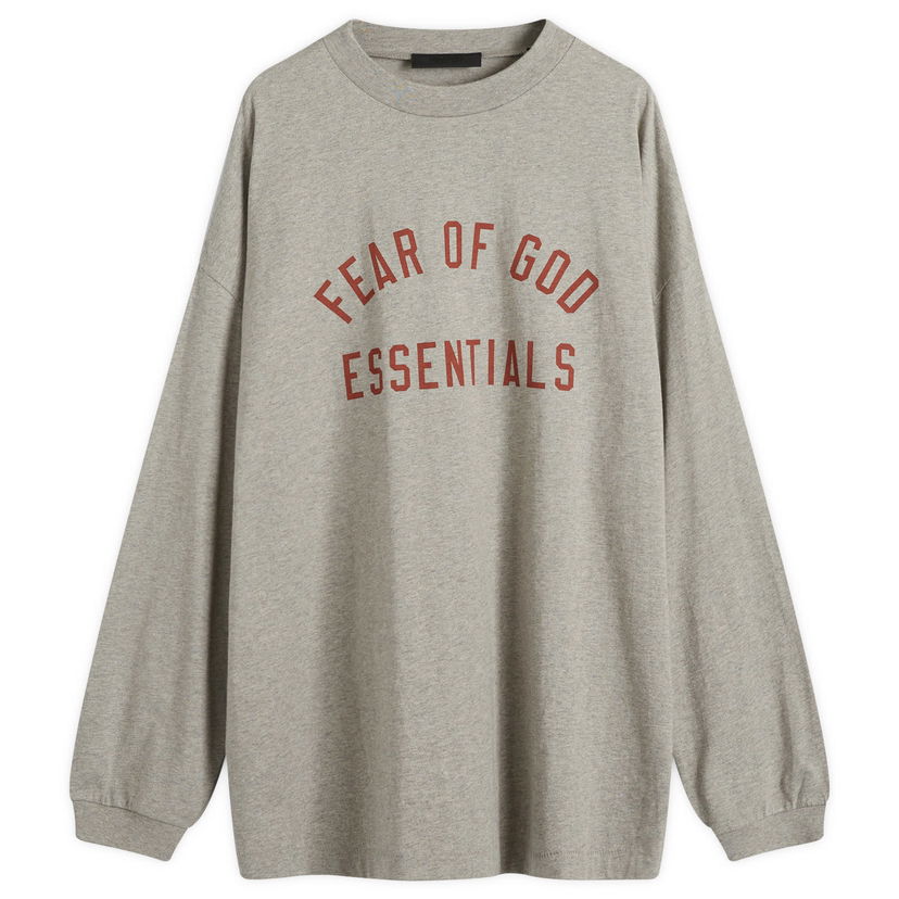 T-shirt Fear of God Essentials Long Sleeve Jersey T-Shirt Grå | 125BT244201F