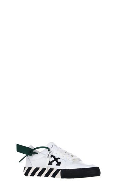 Sneakers og sko Off-White Low Vulcanized Leather SS22 "White Black" Hvid | OMIA085C99LEA0010110, 1