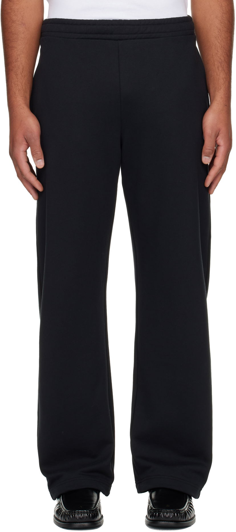 Joggingbukser Marine Serre Marine Serre Moon Logo Fleece Sweatpants Sort | UPA052BCJER0013