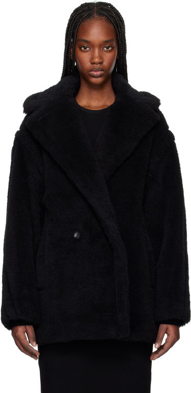 Frakker Max Mara Max Mara Fuxia Teddy Jacket Sort | 2511081041600, 0