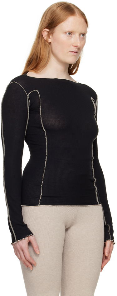 T-shirt Baserange Long Sleeve T-Shirt Beige | TTML-RB-SU24, 4