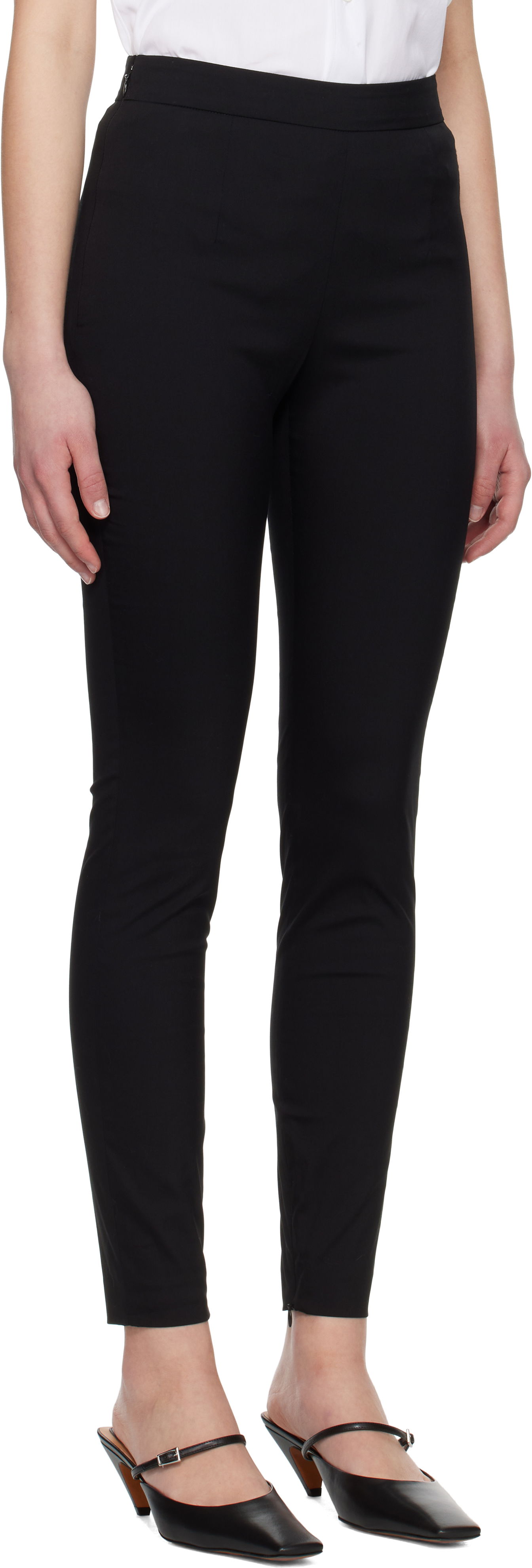 Leggings Marni Marni Stretch Poplin Symbol Trouser Leggings Sort | PAMA0571S0 UTC477, 1