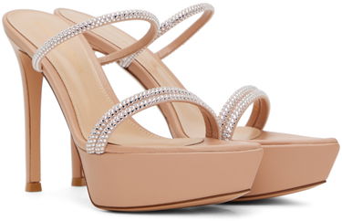 Sneakers og sko Gianvito Rossi Cannes Platform Sandals Beige | G16140.85RIC.XCN, 3