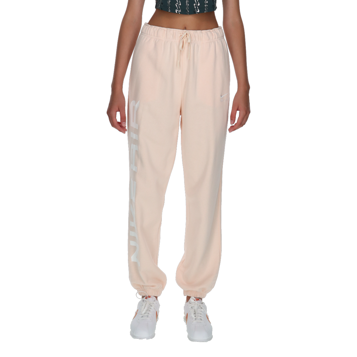 Joggingbukser Nike Air Loose Fit Fleece Sweatpants Lyserød | FB8051-838, 0