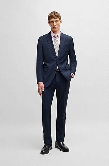Skjorte BOSS Easy-Iron Stretch Cotton Twill Shirt, Regular Fit Lyserød | 50527242, 1
