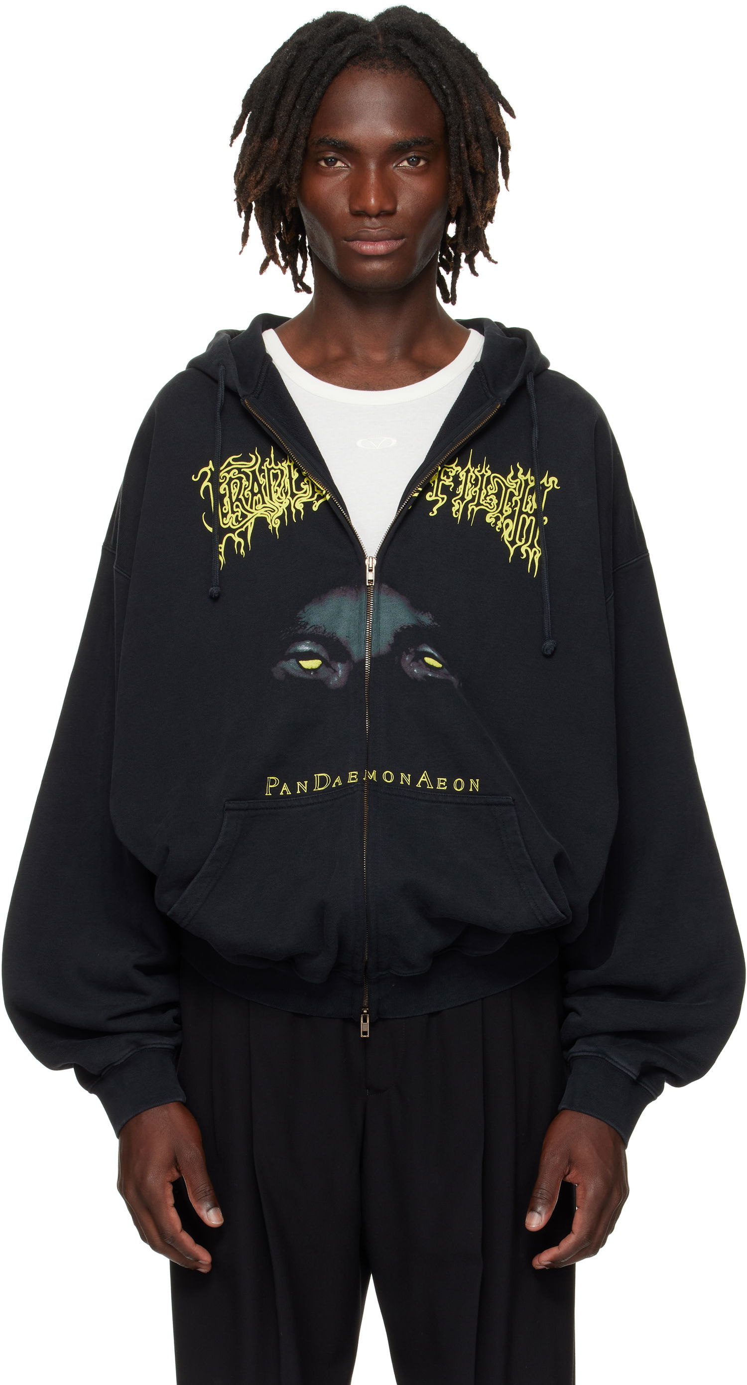 Sweatshirt VETEMENTS Vetements Cradle of Filth 'Pandaemonaeon' Zip-Up Hoodie Sort | UCF76ZU550B, 0