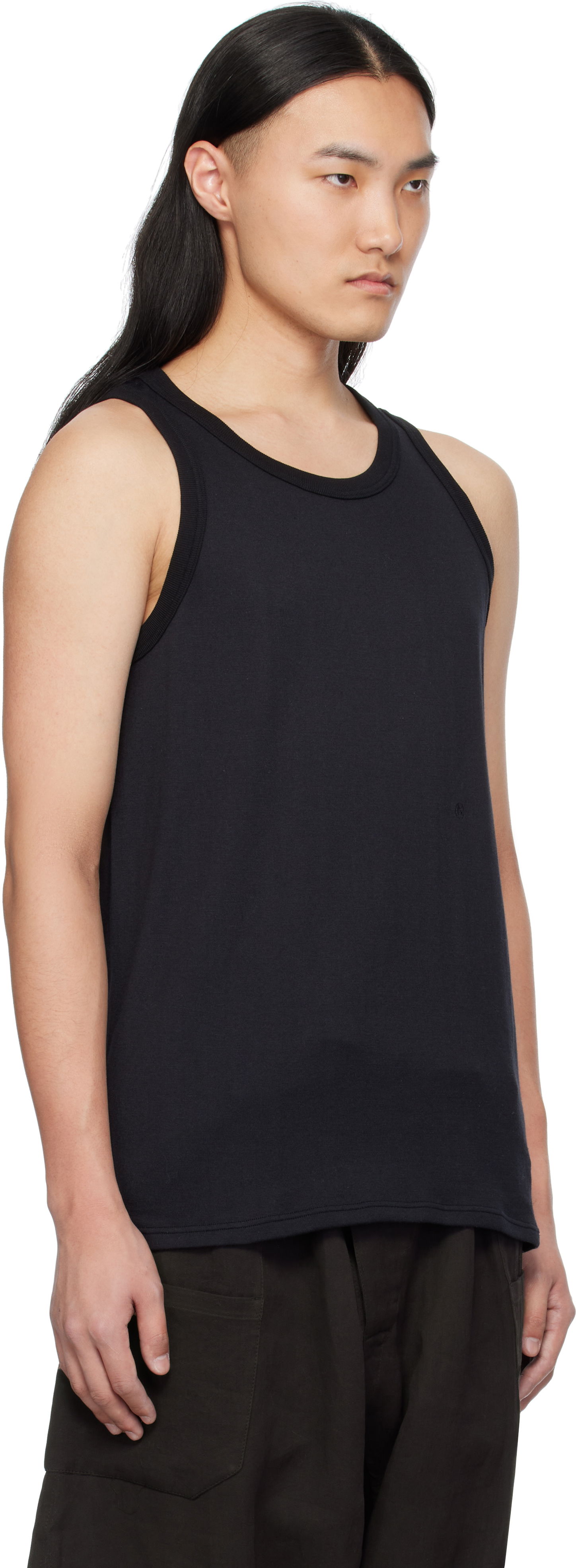 Tanktop NANAMICA nanamica Loopwheel COOLMAX Jersey Tank Top Sort | S25SH116U, 1