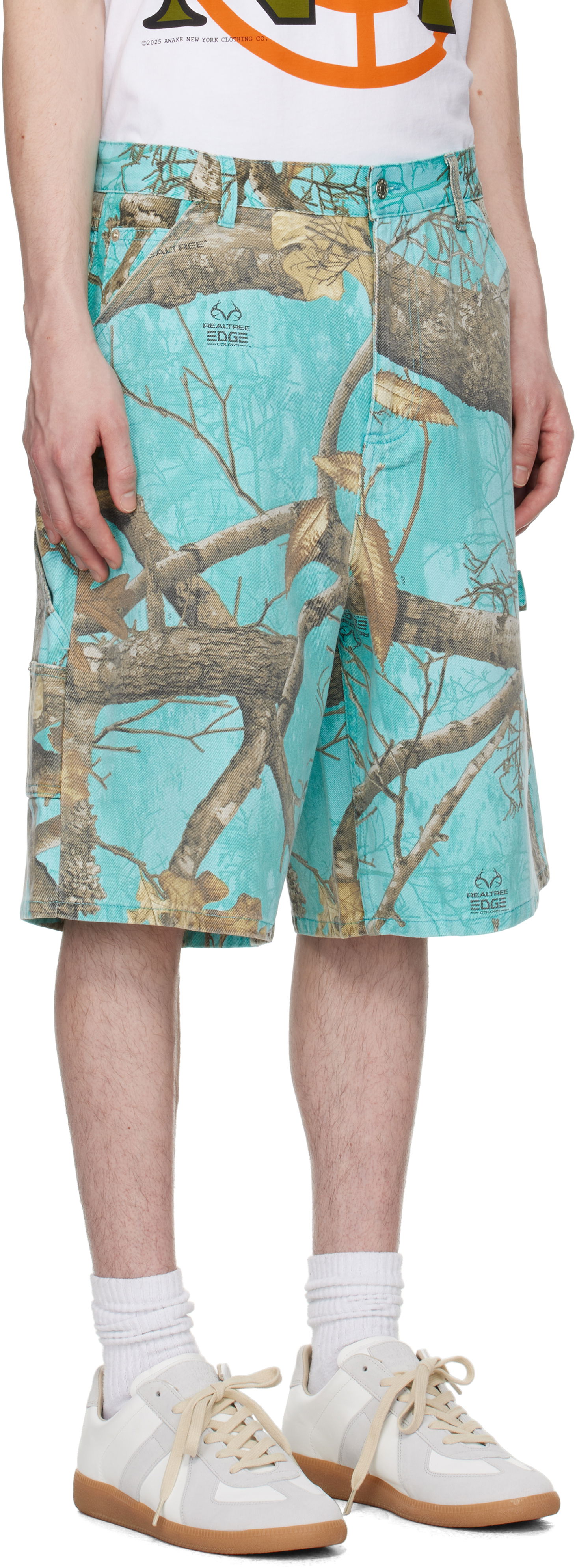 Shorts Awake NY Awake NY Frayed Painter Shorts Turkis | AWK-SP25-PA004, 1
