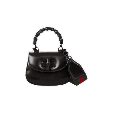 Håndtaske Gucci Bamboo 1947 Mini Top Handle Bag Sort | 686864 10ODP 1060, 0