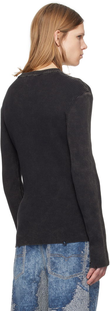 Sweater Diesel Diesel K-Darin-D Ribbed Knit Sweater Sort | A17512-0AKBQ-900, 2