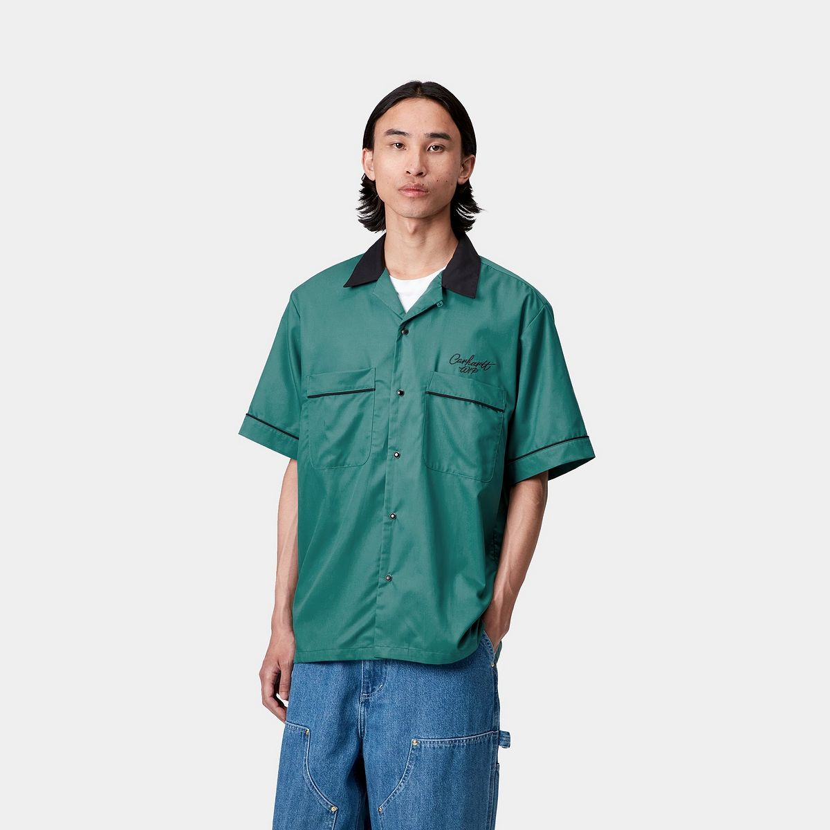 Skjorte Carhartt WIP Carhartt WIP Short Sleeve Bowl Shirt Grøn | I035153_9, 0