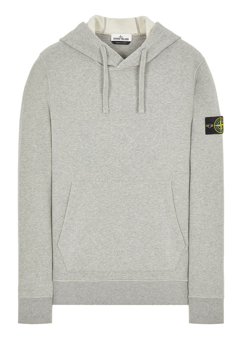 Sweatshirt Stone Island Brushed Cotton Fleece Hoodie Grå | 751564120V0M64-9417 / 771564120V0M64