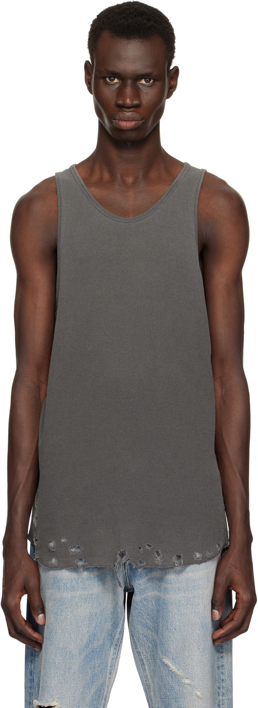 Tanktop John Elliott John Elliott Folsom Thermal Tank Top Grå | A066M66279A